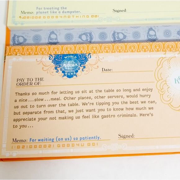 New Karma Checks checkbook good bad world balance - Picture 6 of 13